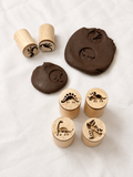 Wooden Dinosaur Stamp Set